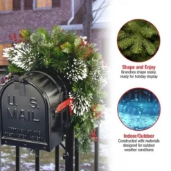 National Tree Company 36in. Wintry Pine(R) Mailbox Swag -Outlet Xmas Decor Tree Store GUEST a6fda5b5 8fa7 4e76 aa19 6110d1e47bf0