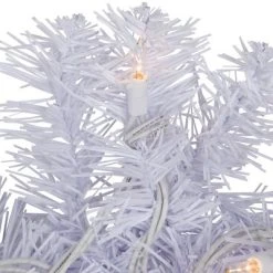 Northlight 9' x 10" Pre-lit White Mixed Pine Artificial Christmas Garland - Clear Lights -Outlet Xmas Decor Tree Store GUEST a7b17305 bee7 4737 b8cd 5327a586eb4e