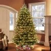 Puleo 7.5' Pre-Lit LED Full Canadian Balsam Fir Artificial Christmas Tree Clear Lights