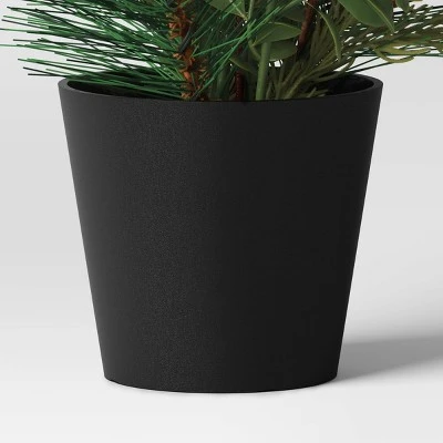 14" Potted Mixed Greenery with Pinecones & Berries Christmas Artificial Plant Arrangement - Wondershop™ 5 14" Potted Mixed Greenery with Pinecones & Berries Christmas Artificial Plant Arrangement - Wondershop™ - Image 3