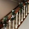 Sunnydaze Decor Sunnydaze Indoor Pre-Lit Artificial Christmas Garland with Frosted Pinecones and Silver Berries and Bulbs - 9'