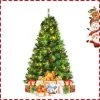 Tangkula 6ft Pre-lit Christmas Tree Artificial Christmas Pine Tree w/ 350 LED Lights & 814 Branch Tips -Outlet Xmas Decor Tree Store GUEST a9259658 eded 4a12 ac98 9c18df16c4b0