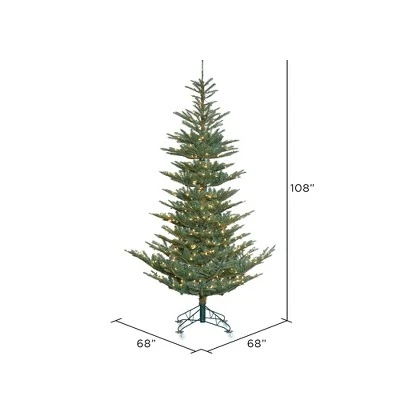 Vickerman Alberta Blue Spruce Artificial Christmas Tree 4 Vickerman Alberta Blue Spruce Artificial Christmas Tree - Image 2