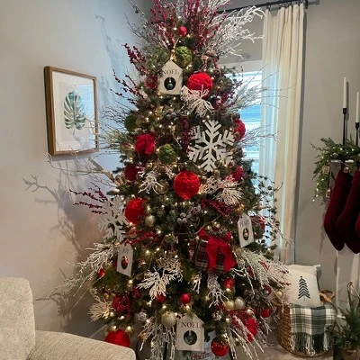 Northlight 47" White Frosted Pine Artificial Christmas Spray 8 Northlight 47" White Frosted Pine Artificial Christmas Spray - Image 6