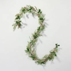 Hearth & Hand With Magnolia Faux Cedar & Magnolia Leaf with Winterberries Christmas Garland - Hearth & Hand™ with Magnolia -Outlet Xmas Decor Tree Store GUEST aa9a6407 8e8c 48f9 abe5 4eb1f2073746
