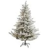 Nearly Natural 6’ Flocked Fraser Fir Prelit Artificial Christmas Tree -Outlet Xmas Decor Tree Store GUEST ad3a247a 5a6e 4f5a 877c ab3dfaca074d
