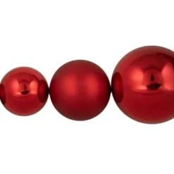 Northlight 6' Red Shiny and Matte Shatterproof Ball Christmas Swag -Outlet Xmas Decor Tree Store GUEST ad40203b 6c38 4f2b a74d adf675054020