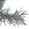 Northlight 9' x 12" Pre-Lit Silver Tinsel Artificial Christmas Garland, Clear Lights