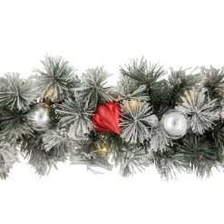 Northlight 9' x 12’ Pre-Lit Snowy Bristle Pine Artificial Christmas Garland, Clear Lights 8 Northlight 9' x 12’ Pre-Lit Snowy Bristle Pine Artificial Christmas Garland, Clear Lights -Outlet Xmas Decor Tree Store GUEST ae3a2ebd 7986 4101 b659 261471736f03