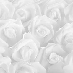 Bright Creations 100 Pack Stemless Foam Flowers, 3 Inch Black and White Roses Artificial for Decorations, Crafts, Wedding Receptions, 50 of Each Color -Outlet Xmas Decor Tree Store GUEST af82d1a7 5849 4940 b5d2 59dce9b442bd