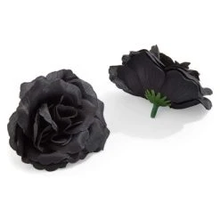 Bright Creations Juvale 50-Pack Artificial Black Roses, Stemless Silk Flowers for Wall Decorations, Wedding Receptions, Faux Bouquets, Spring Decor, 3 Inch -Outlet Xmas Decor Tree Store GUEST afa186ce c837 4ff0 a2d6 7f73547cda04
