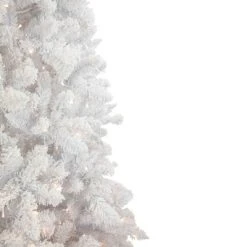 Northlight 9' Pre-Lit Flocked Norway White Pine Artificial Christmas Tree, Warm White LED Lights -Outlet Xmas Decor Tree Store GUEST b0d03a53 933e 41d0 bd95 94d94d4bfc58