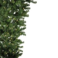 Northlight 6.5' Pre-Lit Upside Down Spruce Artificial Christmas Tree - Warm White LED Lights