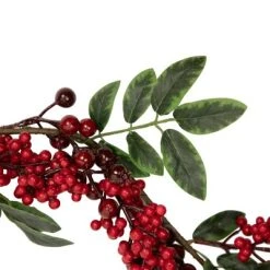 Northlight 5' x 2.25" Unlit Large and Small Berries with Leaves Christmas Garland -Outlet Xmas Decor Tree Store GUEST b1c680b0 72ad 4027 9763 fc036c29e9b0