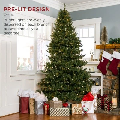 Best Choice Products Pre-Lit Hinged Douglas Full Fir Artificial Christmas Tree Holiday Decoration w/ Lights 7 Best Choice Products Pre-Lit Hinged Douglas Full Fir Artificial Christmas Tree Holiday Decoration w/ Lights - Image 5
