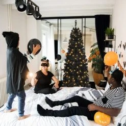 Tangkula Pre-lit Tree Hinged Artificial Pencil Tree w/ PVC Branch Tips & Warm White Lights -Outlet Xmas Decor Tree Store GUEST b2574a9c b67e 4309 9dc4 ae51a001fb35