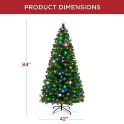 Best Choice Products 7ft Pre-Lit Fiber Optic Artificial Pine Christmas Tree w/ 280 Multicolored LED Lights, 8 Sequences 13 Best Choice Products 7ft Pre-Lit Fiber Optic Artificial Pine Christmas Tree w/ 280 Multicolored LED Lights, 8 Sequences -Outlet Xmas Decor Tree Store GUEST b2a50998 a46b 4a91 aa0b 96b445750362