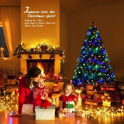 Costway Pre-Lit Artificial Christmas Tree 5Ft Hinged 150 LED Lights 4 Costway Pre-Lit Artificial Christmas Tree 5Ft Hinged 150 LED Lights - Image 2