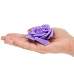 Juvale 100 Pack Purple Flowers for Crafts, 3 Inch Stemless Foam Roses for Wall Decorations, Wedding Receptions, Faux Bouquets, Spring Decor, DIY -Outlet Xmas Decor Tree Store GUEST b2c758e4 d315 4e61 9d0d 19e73f9ab03a
