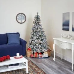 5ft Nearly Natural Pre-Lit LED Flocked Vermont Mixed Pine Artificial Christmas Tree Clear Lights 11 5ft Nearly Natural Pre-Lit LED Flocked Vermont Mixed Pine Artificial Christmas Tree Clear Lights -Outlet Xmas Decor Tree Store GUEST b322b59d 8e80 4dbd 93ad 6299e6cf2e76