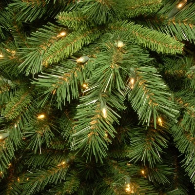 National Tree Company 9 ft Pre-Lit Artificial Medium Christmas Tree, Green, Tiffany Fir, White Lights, Includes Stand 4 National Tree Company 9 ft Pre-Lit Artificial Medium Christmas Tree, Green, Tiffany Fir, White Lights, Includes Stand - Image 2