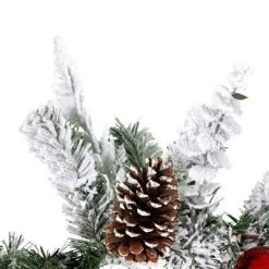 Vickerman Flocked Red and Silver Artificial Garlands -Outlet Xmas Decor Tree Store GUEST b3a03e09 8f70 4773 9da0 1be400e7b3a2