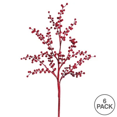 Vickerman Artificial Red Outdoor Berry Spray 4 Vickerman Artificial Red Outdoor Berry Spray - Image 2
