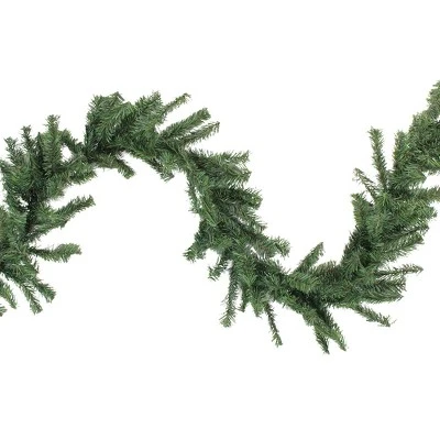 Northlight 9' x 14" Canadian Pine Artificial Christmas Garland, Unlit 4 Northlight 9' x 14" Canadian Pine Artificial Christmas Garland, Unlit - Image 2