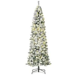 HOMCOM Pre-Lit Snow-Flocked Slim Douglas Fir Artificial Christmas Tree with Realistic Branches 21 HOMCOM Pre-Lit Snow-Flocked Slim Douglas Fir Artificial Christmas Tree with Realistic Branches -Outlet Xmas Decor Tree Store GUEST b56a68f6 9b27 4355 b6a4 261e1d285b92