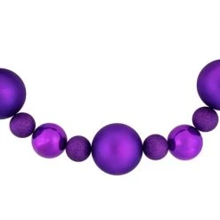 Northlight 6' Purple Shatterproof Ball 3-Finish Christmas Garland 9 Northlight 6' Purple Shatterproof Ball 3-Finish Christmas Garland -Outlet Xmas Decor Tree Store GUEST b57d0ca2 8da3 44d2 a780 fb980bd78d8f
