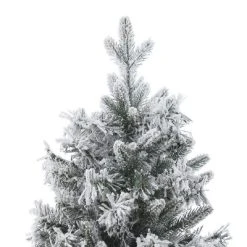 LuxenHome 5ft Pre-Lit LED Artificial Flocked Full Fir Christmas Tree -Outlet Xmas Decor Tree Store GUEST b591075b 6bec 46ed 8e20 61be14686c73