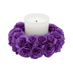 Bright Creations 75 Pack Purple Flowers for Crafts, 2 Inch Stemless Silk Cloth Roses for Wall Decorations, Wedding Receptions, Spring Decor -Outlet Xmas Decor Tree Store GUEST b684929f dc6c 42e6 8d09 2bb04396801a