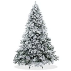 Casafield Snow-Flocked Artificial Pine Christmas Tree with Metal Stand -Outlet Xmas Decor Tree Store GUEST b68c4e41 0712 4809 9f14 8aff4d308b33