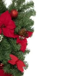 Northlight 32" Red Poinsettia Pine Cone and Ball Artificial Christmas Teardrop Swag, Unlit 7 Northlight 32" Red Poinsettia Pine Cone and Ball Artificial Christmas Teardrop Swag, Unlit -Outlet Xmas Decor Tree Store GUEST b6dea3de 023b 42db 9e2d 5b431b44f180