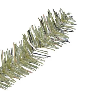 Northlight 4.5' Metallic Platinum Artificial Tinsel Christmas Tree - Unlit 3 Northlight 4.5' Metallic Platinum Artificial Tinsel Christmas Tree - Unlit
