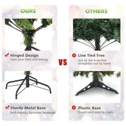 Tangkula 7.5'Artificial Green PVC Christmas Fir Tree Outdoor w/ Metal Stand and 700 LED Lights 19 Tangkula 7.5'Artificial Green PVC Christmas Fir Tree Outdoor w/ Metal Stand and 700 LED Lights -Outlet Xmas Decor Tree Store GUEST b9c823f4 5822 45bc 9ebf ef2fa6fef2b8