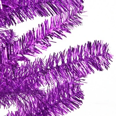 Northlight 3' Medium Purple Tinsel Twig Artificial Christmas Tree - Unlit 3 Northlight 3' Medium Purple Tinsel Twig Artificial Christmas Tree - Unlit