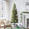 7' Pre-Lit Slim Balsam Fir Artificial Christmas Tree Clear Lights - Wondershop™