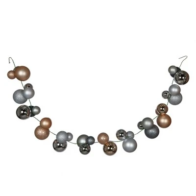 Vickerman 6' Christmas Assorted Ball Ornament Garland 6 Vickerman 6' Christmas Assorted Ball Ornament Garland - Image 4