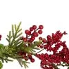Northlight 5' x 12" Red Berry and Frosted Pine Christmas Garland - Unlit