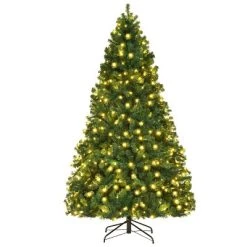 Costway 7Ft/7.5Ft/8Ft Pre-Lit PVC Christmas Tree Hinged 300/400/430 Lights 24 Costway 7Ft/7.5Ft/8Ft Pre-Lit PVC Christmas Tree Hinged 300/400/430 Lights -Outlet Xmas Decor Tree Store GUEST bb3d2a1b 187b 470c 9a18 ccea4c719b8d