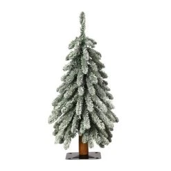 2ft Haute Decor Pre-Lit Lightly Flocked Alpine Artificial Christmas Tree