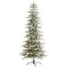 Nearly Natural 7.5’ Slim Flocked Nova Scotia Spruce Prelit LED Artificial Christmas Tree -Outlet Xmas Decor Tree Store GUEST bcc592ca 27a4 4638 8a65 8ff5d87aec5d
