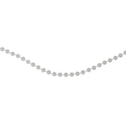 Northlight 15' Shiny Clear Iridescent Beaded Christmas Garland