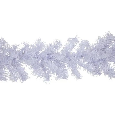 Northlight 9' x 10" Unlit White Canadian Pine Artificial Christmas Wreath - White 6 Northlight 9' x 10" Unlit White Canadian Pine Artificial Christmas Wreath - White - Image 4