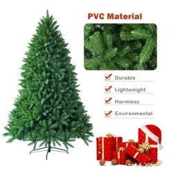 Costway 6ft Premium Hinged Artificial Christmas Fir Tree w/ 1250 Branch Tips -Outlet Xmas Decor Tree Store GUEST bdcd4834 a020 4264 a929 6181a8df307c