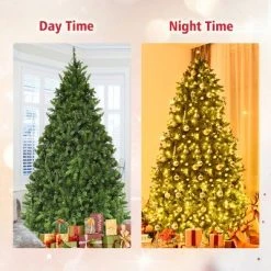 Tangkula 7.5'Artificial Green PVC Christmas Fir Tree Outdoor w/ Metal Stand and 700 LED Lights 14 Tangkula 7.5'Artificial Green PVC Christmas Fir Tree Outdoor w/ Metal Stand and 700 LED Lights -Outlet Xmas Decor Tree Store GUEST be3423cc 18b3 466b 8bb0 62cdc73b57b4