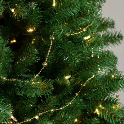 Northlight 15' x 0.5" Shiny Gold Mirrored Disco Ball Beaded Artificial Christmas Garland 4 Northlight 15' x 0.5" Shiny Gold Mirrored Disco Ball Beaded Artificial Christmas Garland - Image 2