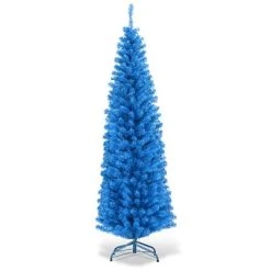Costway 6FT Tinsel Tree Slim Pencil Christmas Tree Silver Champagne Goldblue 23 Costway 6FT Tinsel Tree Slim Pencil Christmas Tree Silver Champagne Goldblue -Outlet Xmas Decor Tree Store GUEST bfcc63ad 5734 49af aa6c 334a3ae83281 1