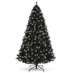 Best Choice Products Pre-Lit Black Christmas Tree, Artificial Holiday Decoration w/ Branch Tips, Incandescent Lights -Outlet Xmas Decor Tree Store GUEST c146ee11 9954 4190 bd2e 8aa26871da82